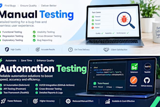 do manual, automation testing