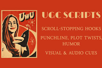 write ugc video scripts for tiktok, instagram and meta ads