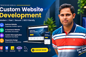 build a modern responsive custom website for your business