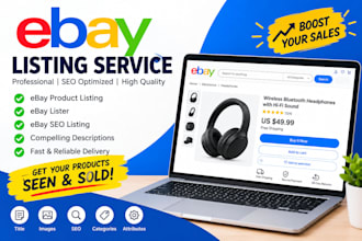 do ebay listing, ebay product listing, ebay lister, ebay seo listing