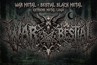 design war metal, bestial black metal, extreme metal logo