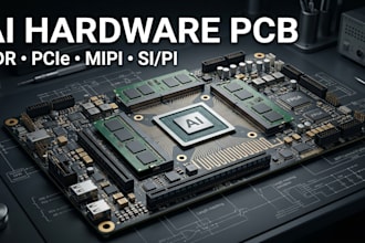 design advanced ai hardware pcb with ddr, pcie, mipi and si pi