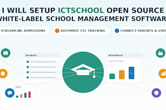 set up ictschool open source white label school management software