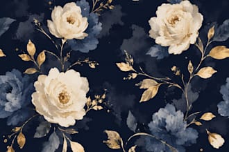 design seamless floral patterns for textiles