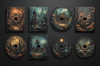 design any type of covers for books,cds,dvds