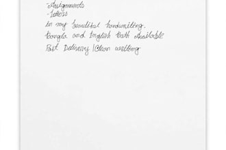 write neat and english handwriting for assignment and notes
