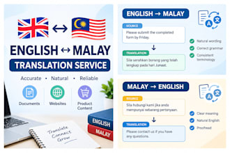 translate english to malay or malay to english manually