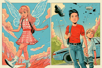 illustrate your comic book characters and scenes