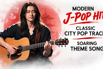record male lead singer japanese vocals for custom jpop music and original songs