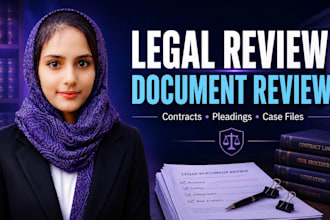 conduct legal research, legal analysis and review legal documents