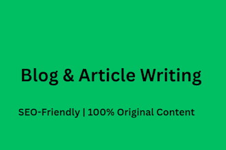 write SEO friendly blog posts and articles