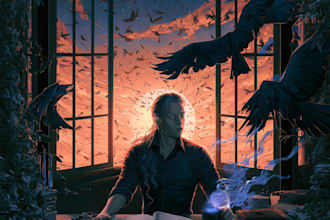 create a premium custom fantasy cover