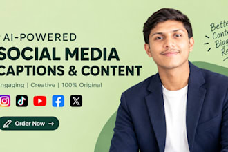 write engaging social media captions and content using ai