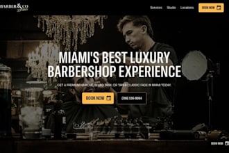 design wix barber websie nail technician salon website tattoo artist website