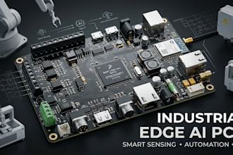 design industrial edge ai controller pcb for smart sensing, automation and iot