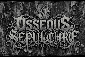 design funeral doom, death doom, and sludge logo