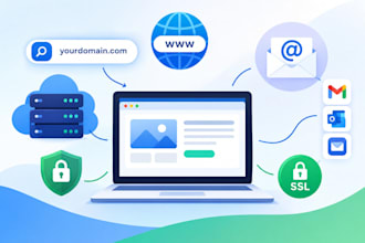 buy and set up your domain, hosting and professional email
