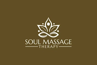 design massage therapy wellness spa skin care yoga logo
