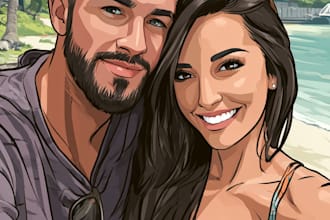 design couple portrait wedding portrait
