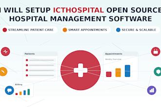 set up icthospital open source hospital management software with cti integrated