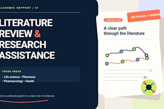 provide literature reviews and research assistance for your research