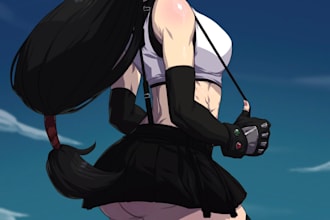 create stunning anime and video game character illustrations