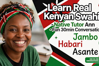 be your swahili  conversation partner for daily practice