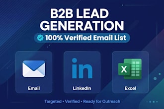 do b2b lead generation and linkedin email list