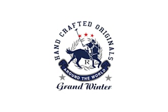 design vintage label printing gaming logo