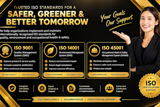 provide iso 9001 14001 45001 certification