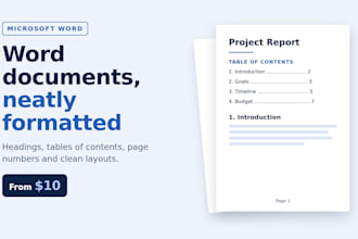 format your word document, report or manual professionally