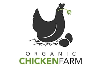design a premium duck and chicken logo with a unique farm brand identity