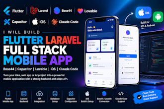 flutter laravel full stack mobile app base44 to capacitor lovable ios claudecode