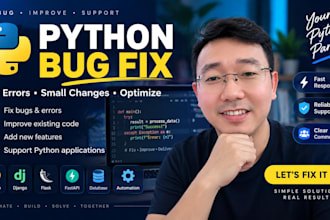 debug and fix bugs in your python scripts and applications
