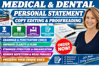 handle medical personal statement, dental school personal statement