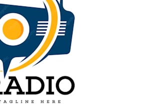 design a modern and creative radio logo for your station or podcast