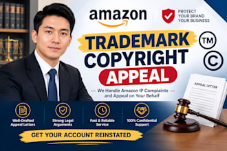 remove amazon IP complaint and write trademark copyright appeal