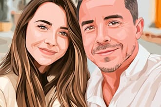 design couple portrait wedding portrait