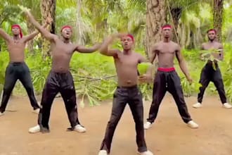 do african happy birthday video or african dance video