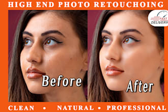 do professional portrait retouching and photo editing