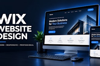 design wix website, wix studio website, wix redesign, responsive wix website