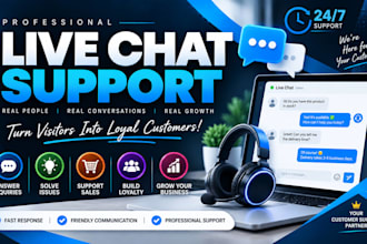provide professional live chat support and customer service