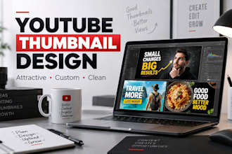 design an attractive, wonderful youtube thumbnail maker design or miniature