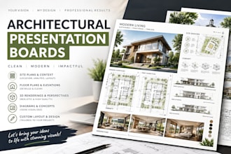 design professional architectural presentation boards