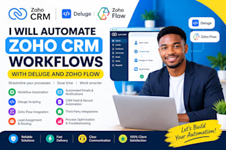 automate zoho CRM workflows with deluge and zoho flow