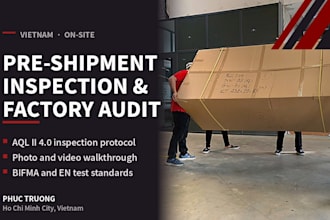 do pre shipment inspection and factory audit in vietnam