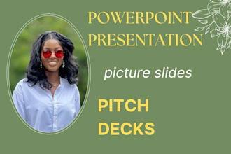 create professional ppt, pitch deck or powerpoint template