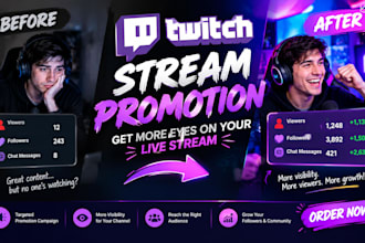 do twitch publicity promotion campaign to make your live streaming standout
