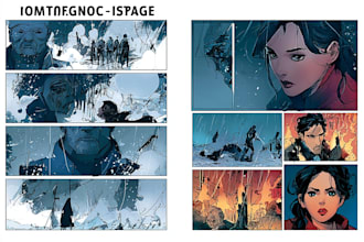 draw professional comic book page illustrations and sequential art