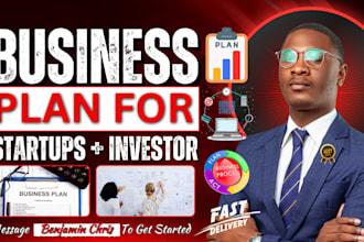 do business plan, financial plan, business proposal for startups, and investor